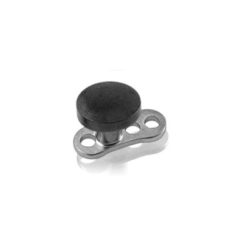 New and fashionable black disc Dermal Anchor Tops