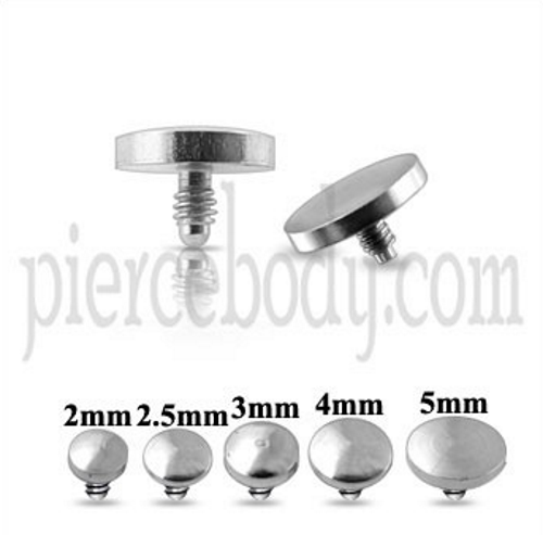 Ancres Dermiques En Acier Chirurgical 316L - 2 Paires (blanc Et Rose) - 14g (1,6 Mm) - Pour Piercing Surface