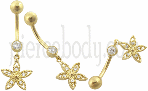 navel gold jewelries