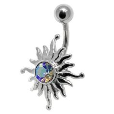 Sun Rays Navel Belly Bar: Illuminate Your Style with Radiant Elegance