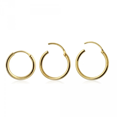 Gold Segment Hoop Nose Ring
