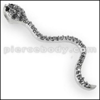 jeweled snake pendant