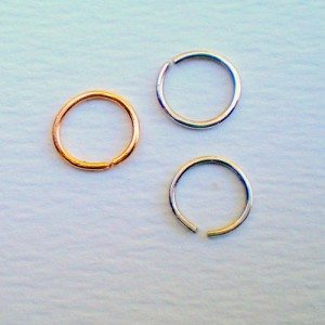 Argentium Silver or Gold Filled nose ring jewelry 8mm Recycled Silver 20 or 21 Gauge 0.7mm or 0.8mm Free UK Shipping