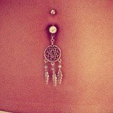 Fashionable Silver Belly Rings for Classic Beauty Look