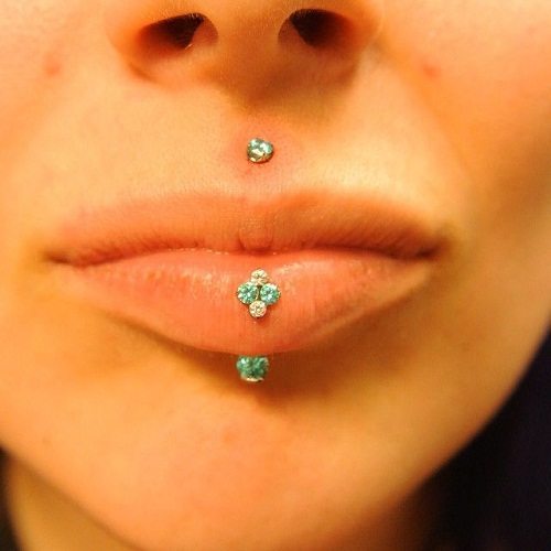 Gold Labret rings costs