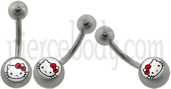 hello kitty belly rings