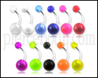colored belly button piercing jewelry