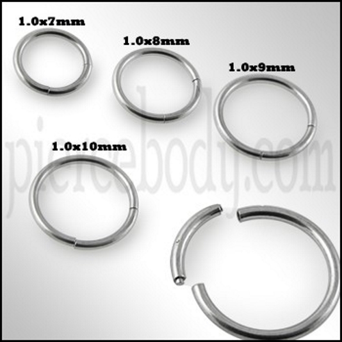 surgical steel segment ring jewelry