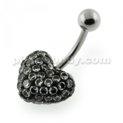  multi jeweled belly button ring