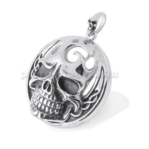  stainless steel skull pendant