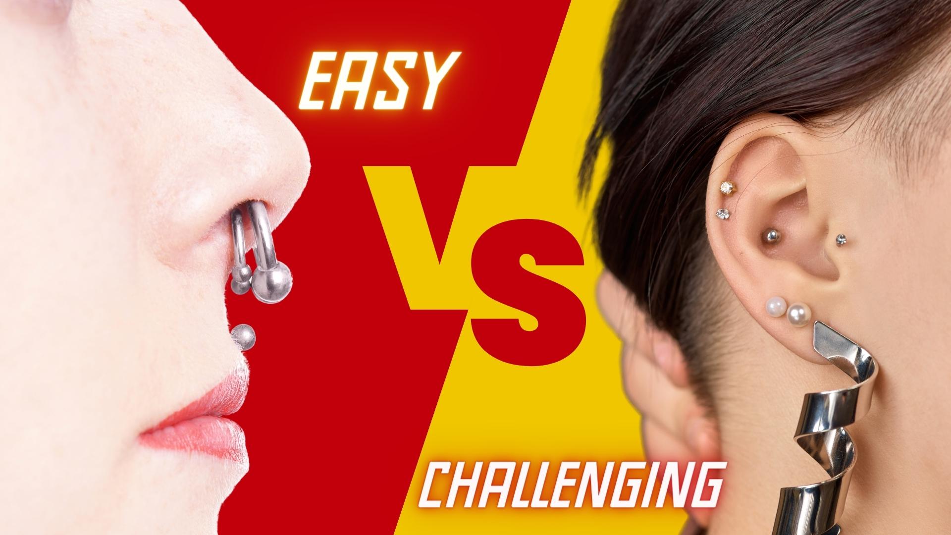 Healing Piercings: Easy vs. Challenging