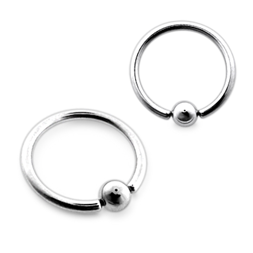 316L Surgical Steel 16G Captive Bead Rings
