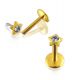 Star Shaped Gold Plated jewelled Madonna Labret