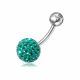 Crystal Stone Belly Ring Body Jewelry