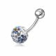 Crystal Stone Belly Ring FDBLY055