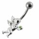 Jeweled Angel Belly Button Ring