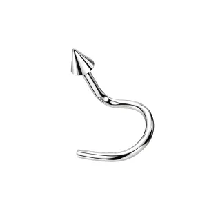 316L SS Bent Nose Pin with 3mm Top Cone