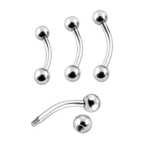 Eyebrow Banana with 3mm balls
