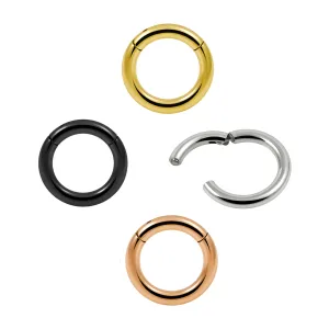 316L Surgical Steel Heavy Gauge Classic Hinged Clicker
