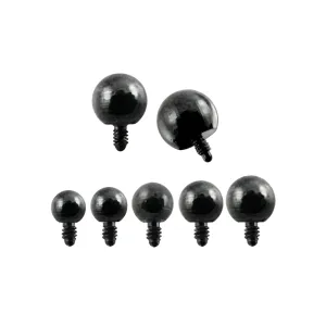 Black Ball Dermal Anchor Tops