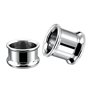 316L Surgical Steel Internally Threaded Ear Flesh Tunnel