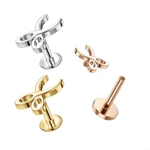 316L Surgical Steel Scissor Internally Threaded Tragus Helix Cartilage Piercing