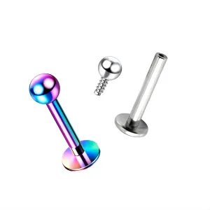 316L Surgical Steel Top Ball with Convex Back Labret