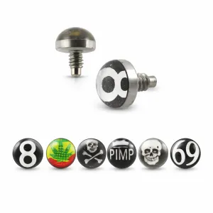 Logo Dermal piercing Tops 
