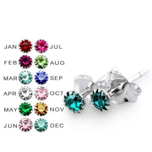 3MM Claw Set Birthstone Earring