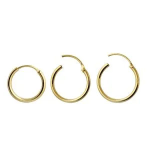 9K Gold Segment Hoop Nose Ring