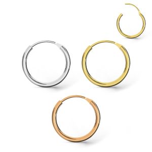 9K Gold Hinged Hoop Ring for Nose and Ear