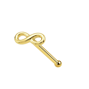 9K Gold Ball End Infinity Nose stud