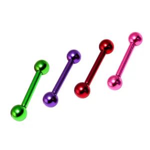 Anodised Eyebrow Body Jewelry Straight Barbell