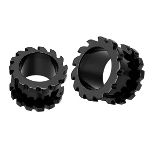 Anodized Saw Blade Screw Fit Flesh Tunnel