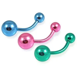 Color Anodized 316L Surgical Steel Belly Ring