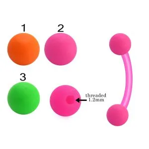 Bio Flex Eyebrow Banana With Neon Color UV Balls