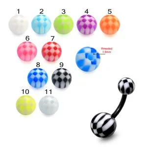 UV Belly Banana Ring with Football Print UV Balls