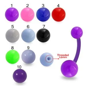 Bio Flexible Eyebrow Banana With Single Color UV Ball