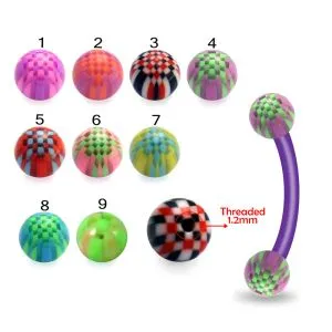 Bio Flex Eyebrow Banana With Micro Chess UV Balls