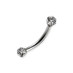 Curved Barbell with Epoxy Ball