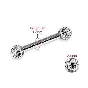 Straight Barbell with Epoxy Ball