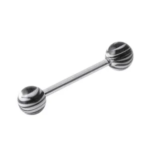 Tongue Bar with Zebra UV Balls