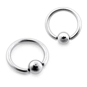 316L Surgical Steel 14G Captive Bead Rings (BCR)
