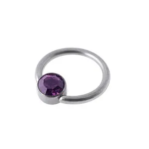 G23 Grade Titanium Jeweled BCR 