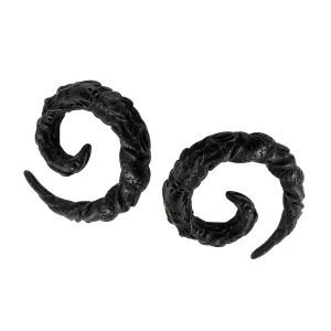 Black Dragon Spiral Ear Stretcher Expander 