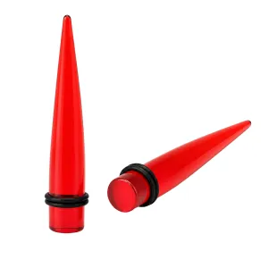Black in Red Color Stright Ear Expander