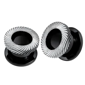 Black Laser Cut Flesh Tunnel