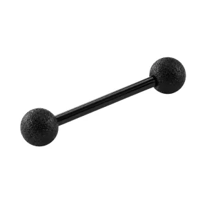 Black line 316L Surgical steel Straight Barbells with GlittBlack line 316L Surgical steel Straight Barbells with Glitter Balls er Balls