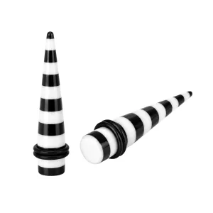 Black Stripe Straight Ear Expander