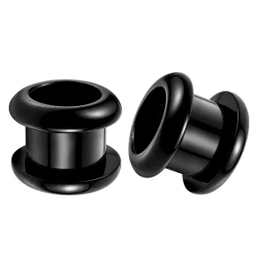 Blackline Screw Fit Ear Flesh Tunnel